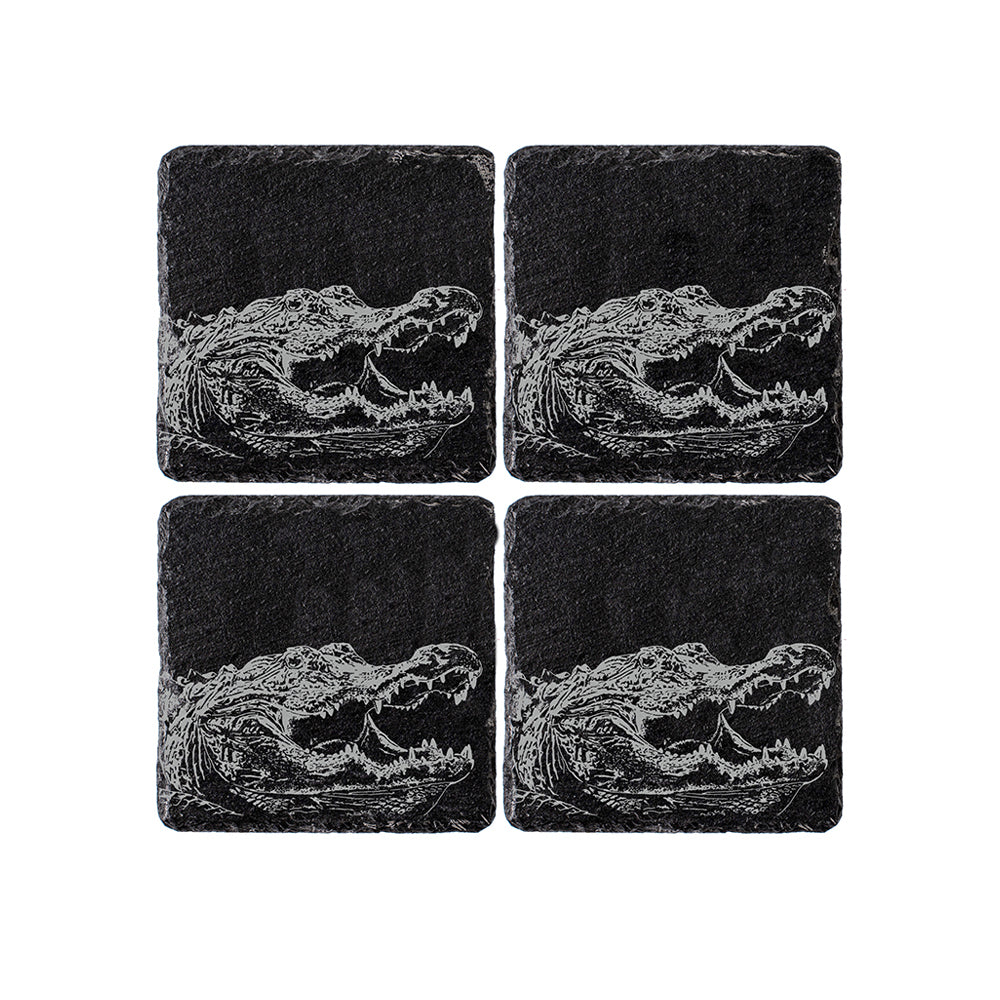 Selbrae House Alligator Slate Coasters - Set of 4