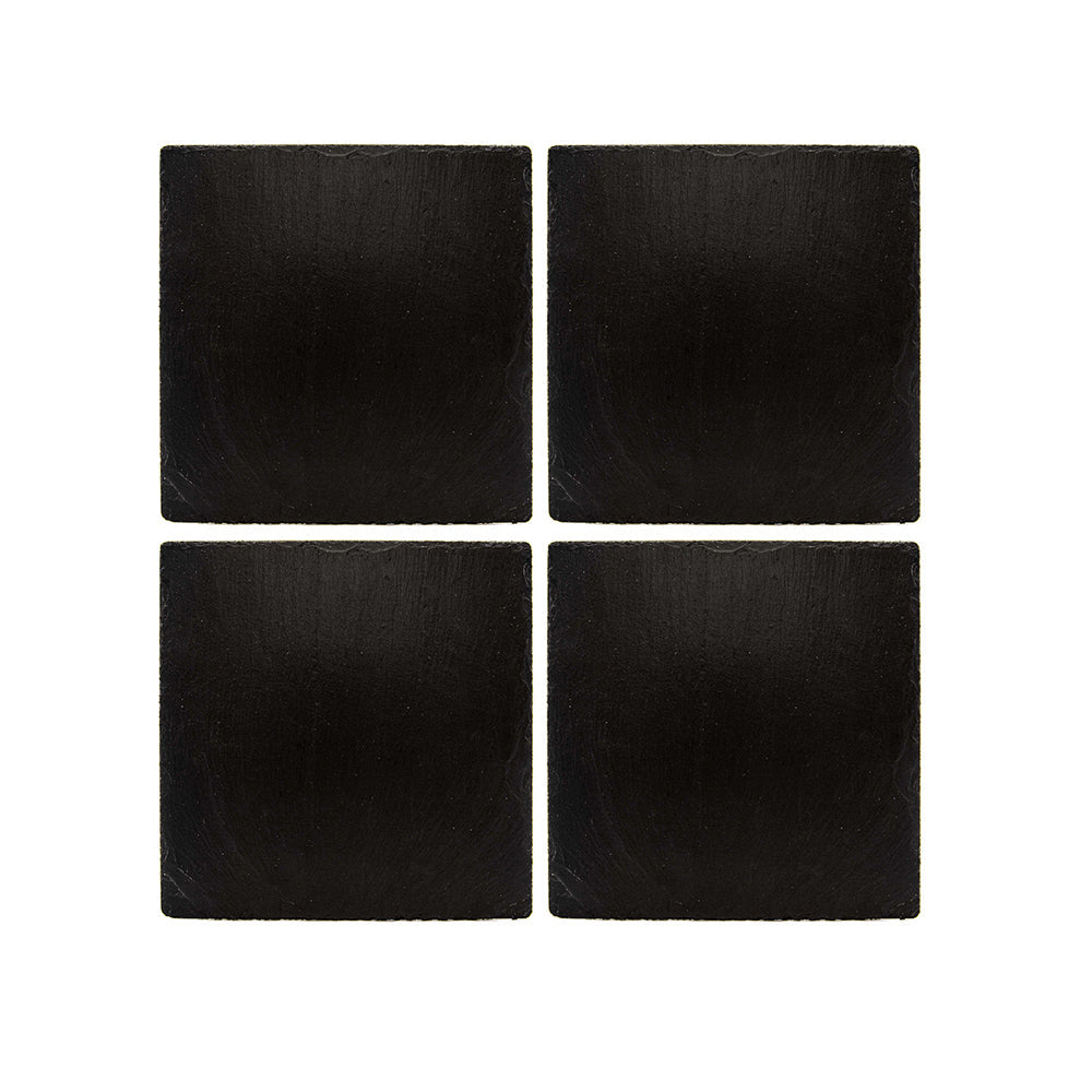 Selbrae House Square Slate Coasters - Set of 4