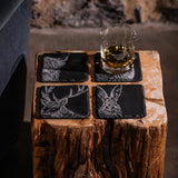 Selbrae House Country Animals Slate Coasters - Set of 4