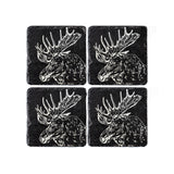 Selbrae House Moose Slate Coasters - Set of 4
