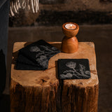 Selbrae House Thistle Trio Slate coasters - Set of 4