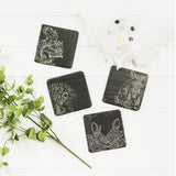 Selbrae House Woodland Friends Slate Coasters - Set of 4