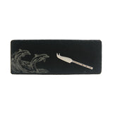 Selbrae House Dolphin Single Mini Slate Cheese Board & Knife Set