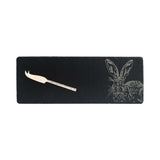 Selbrae House Hare Side Profile Single Mini Slate Cheese Board & Knife Set