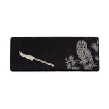 Selbrae House Tawny Owl Mini Slate Cheese Board & Knife Set