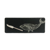 Selbrae House Whale Single Mini Slate Cheese Board & Knife Set