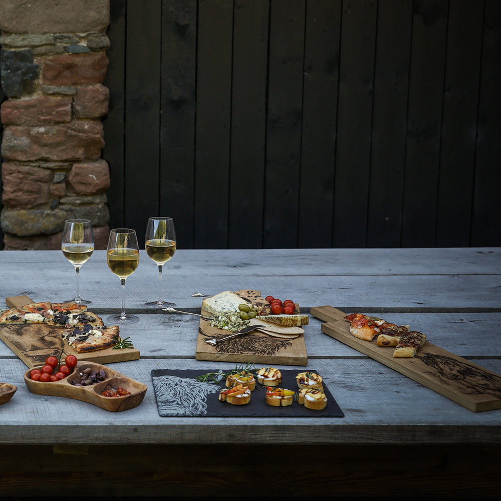 Highland Cow - Selbrae House Slate Cheese Board