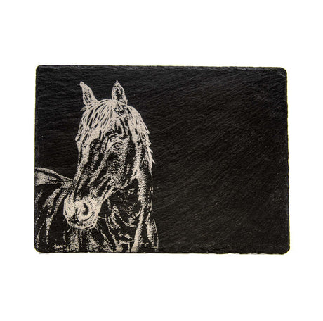 Selbrae House Horse Portrait Slate Cheese Board