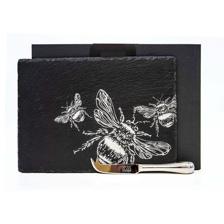 Bee Slate Cheese Board & Knife Set