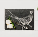 Selbrae House Pheasant Slate Cheese Board & Knife Set