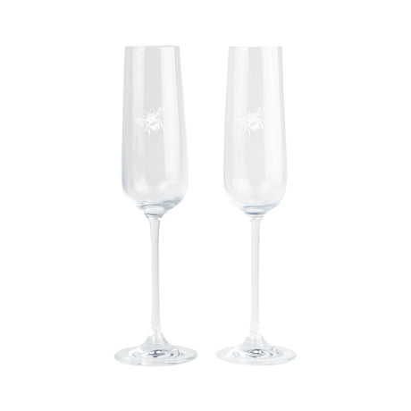 Bee Champagne Flutes by Selbrae House
