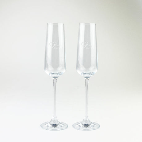 Selbrae House Heart Champagne Flutes - Set of 2