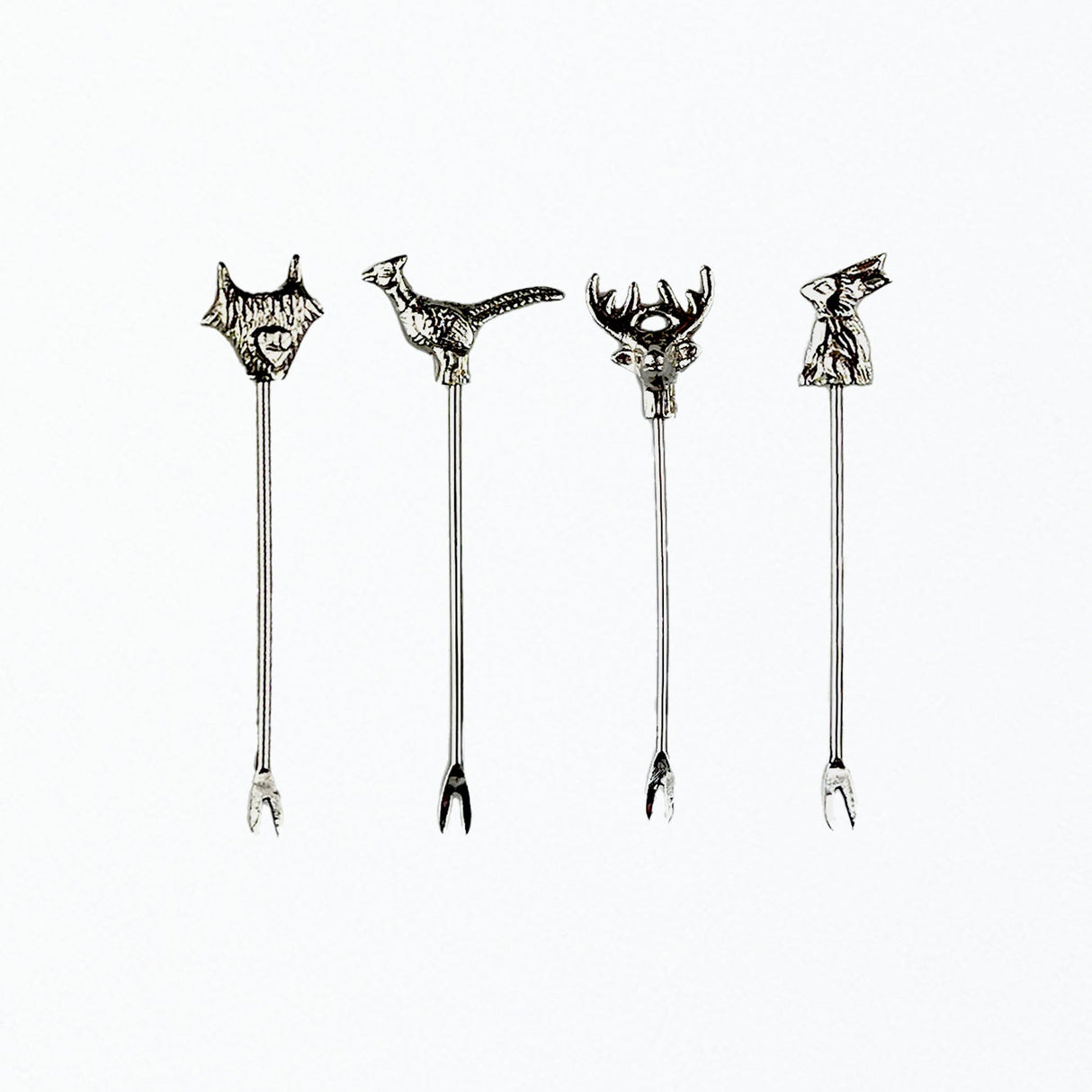 Country Animals Olive Picks - Set of 4
