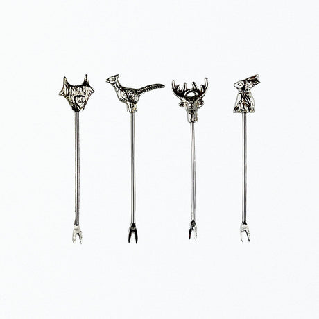 Country Animals Olive Picks - Set of 4