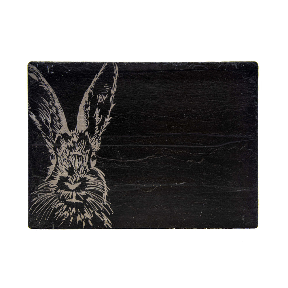 Selbrae House Hare Slate Placemat & Coaster Gift Set