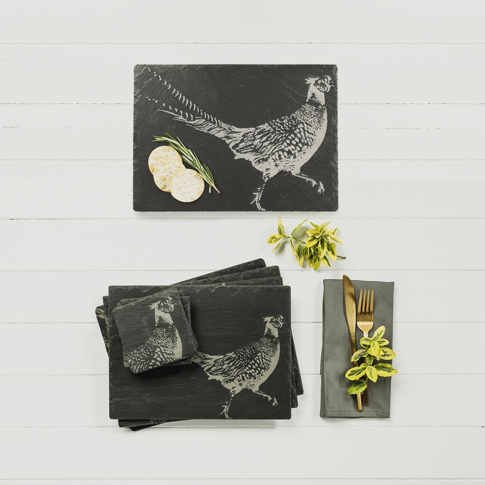 Selbrae House Pheasant Slate Gift Set