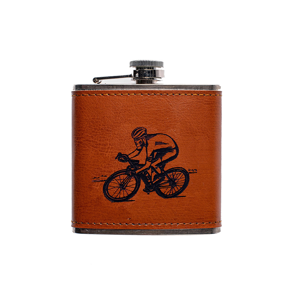 Selbrae House Cycling Leather Hip Flask