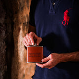 Selbrae House Good Dram Leather Hip Flask