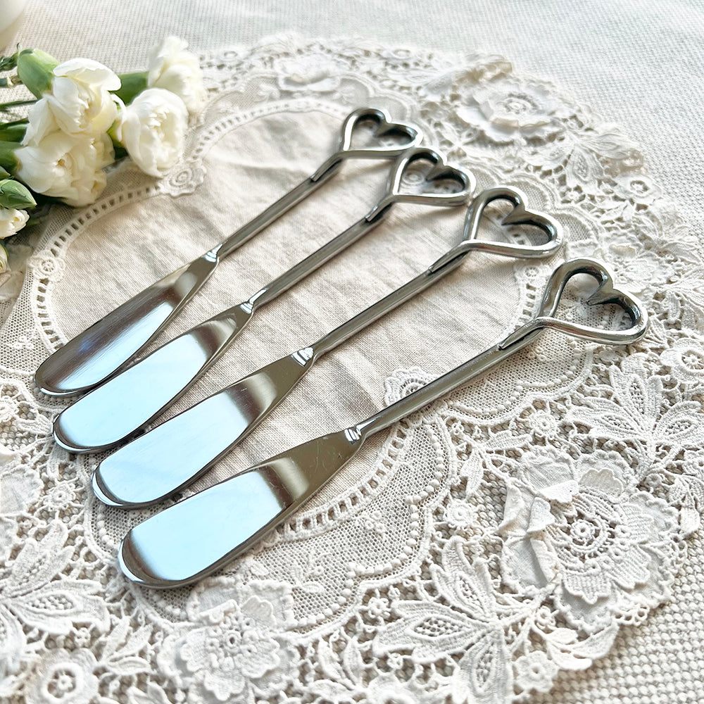 Selbrae House Love Heart Butter Knives - Set of 4