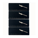 Selbrae House Cheese Sayings Mini Slate Cheese Board & Knife Sets - Set of 4