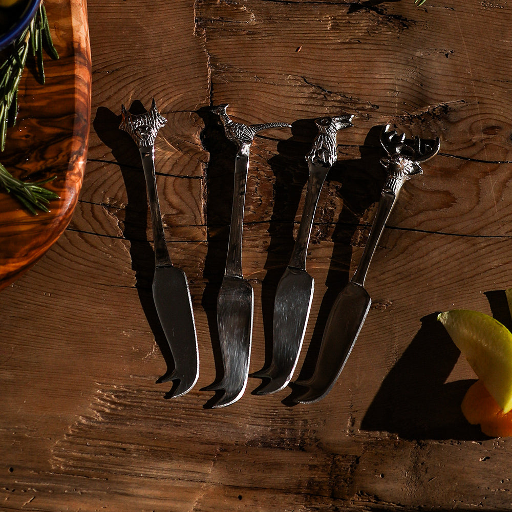 Selbrae House Country Animals Mini Cheese Knives - Set of 4