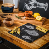 Selbrae House Fish Repeat Slate Pot Stand