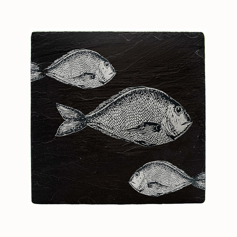 Selbrae House Fish Repeat Slate Pot Stand