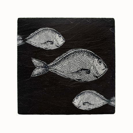 Selbrae House Fish Repeat Slate Pot Stand