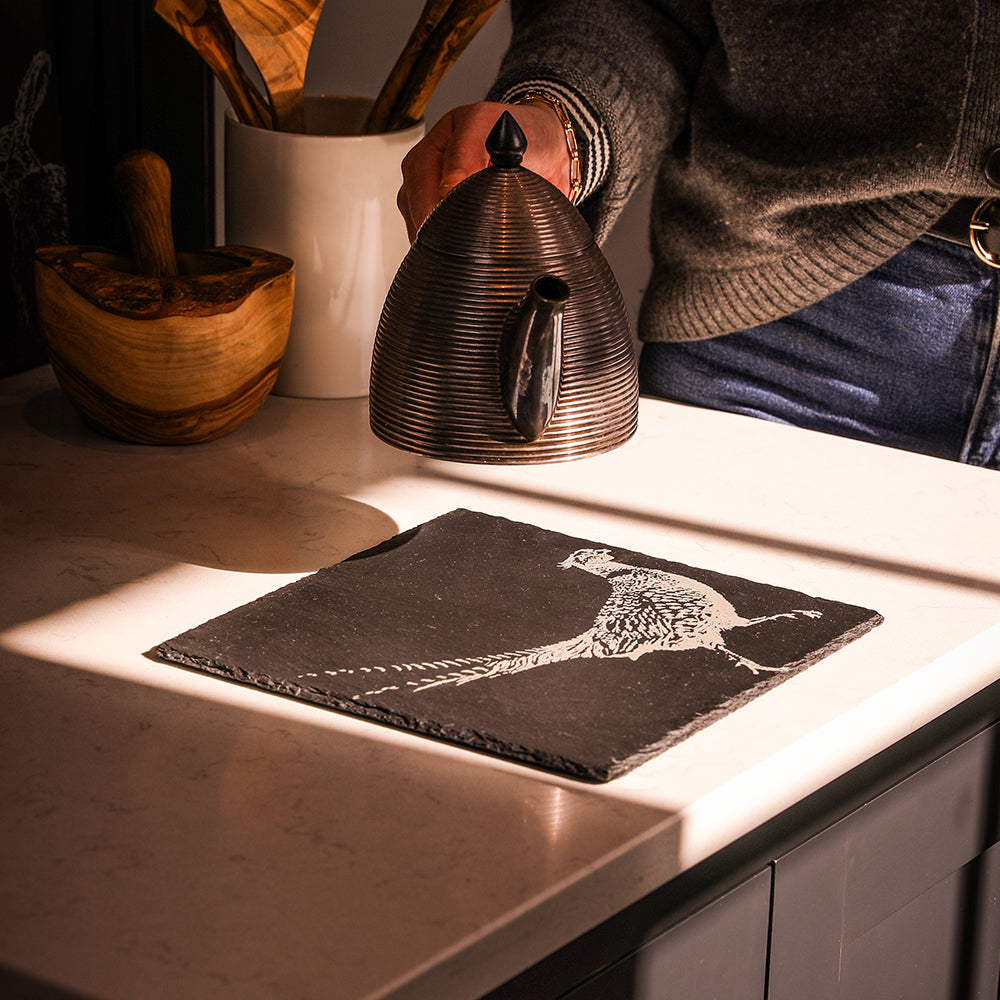 Selbrae House Pheasant Slate Pot Stand