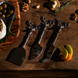 Stag Cheese Knives - Set of 3 Stainless Cheese Cutters