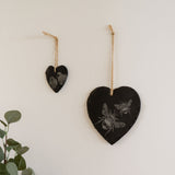 Bee Slate Decoration Large Heart | Selbrae House