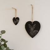 Selbrae House Hare Slate Decoration - Large Heart