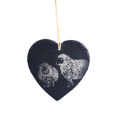Sheep Selbrae House Sheep Slate Decoration - Large Heart