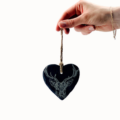 Stag Slate Decoration