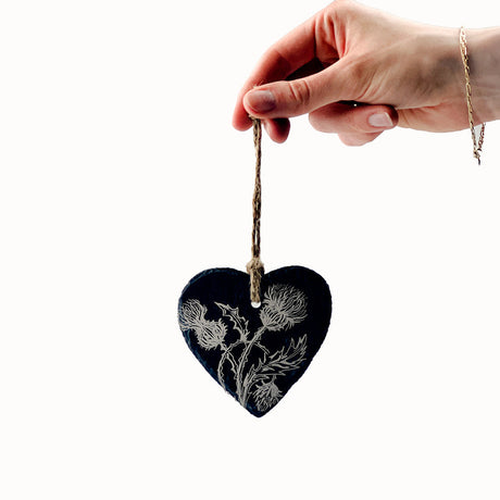 Selbrae House Thistle Trio Slate Decoration