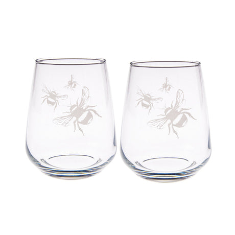 Bee Stemless Glasses - Set of 2
