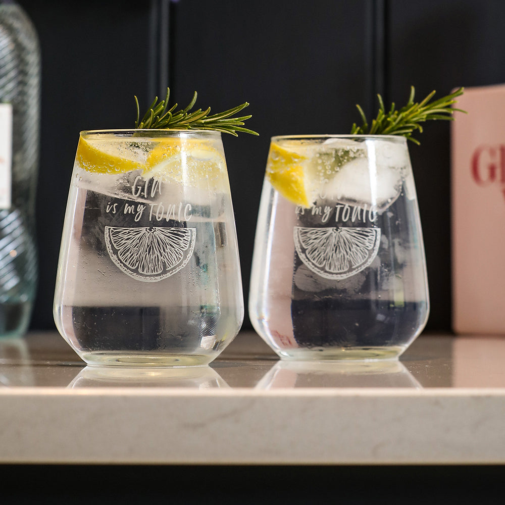 Selbrae House Gin Is My Tonic Stemless Glasses - Set of 2