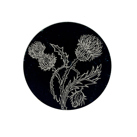 Selbrae House Thistle Trio Slate Magnet