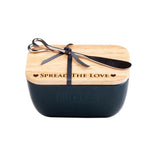 Selbrae House Spread The Love Blue Butter Dish & Knife Set