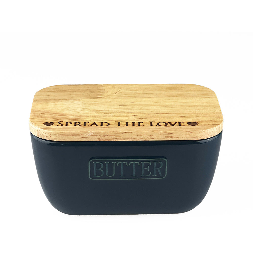 Selbrae House Spread The Love Blue Butter Dish