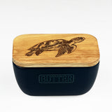 Selbrae House Turtle Blue Butter Dish