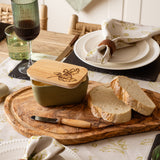 Selbrae House Autumn Acorns Sage Green Butter Dish