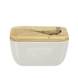 Selbrae House Pheasant White Butter Dish