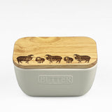Selbrae House Sheep White Butter Dish