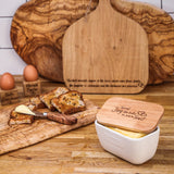 Selbrae House Spread Joy White Butter Dish