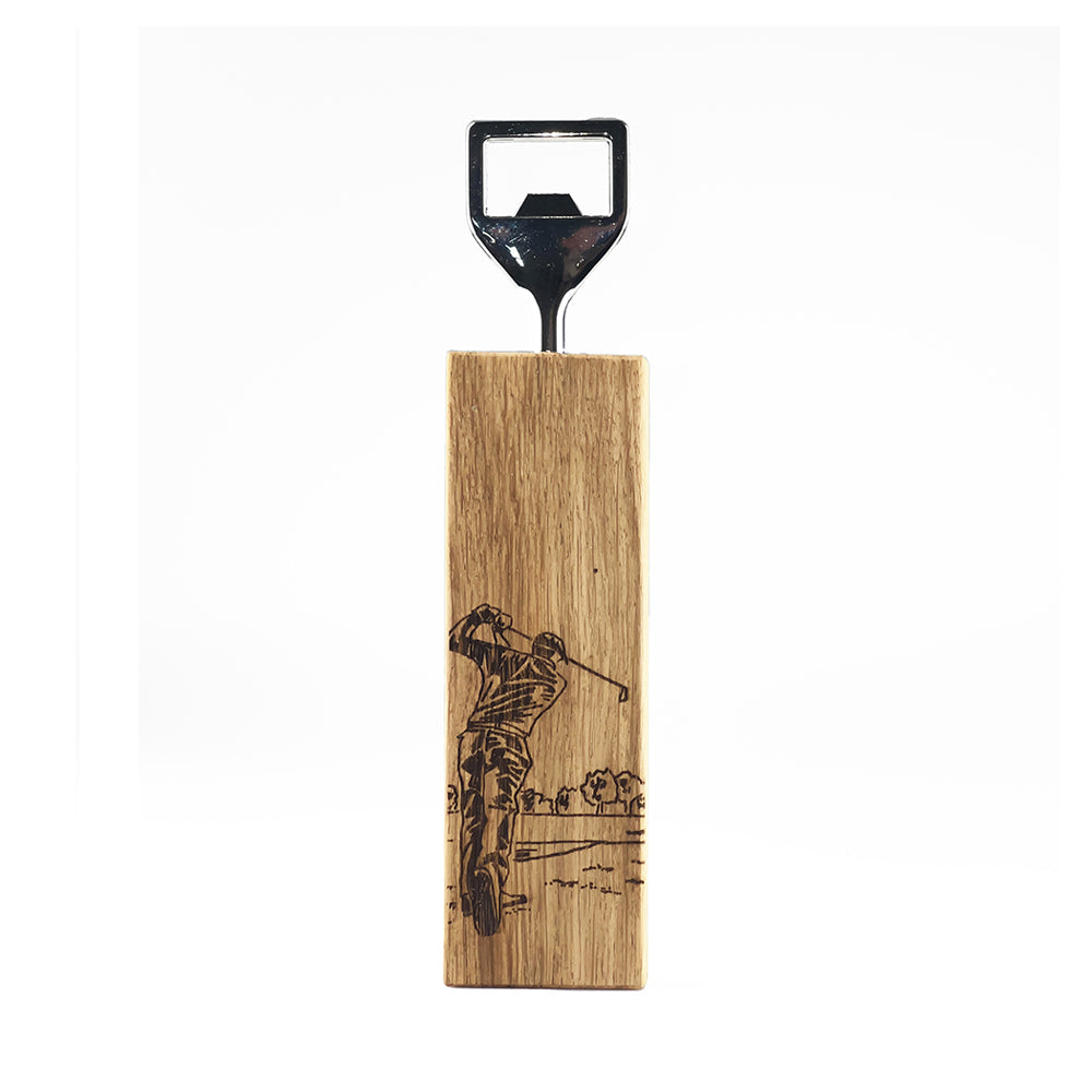 Selbrae House Golf Oak Bottle Opener