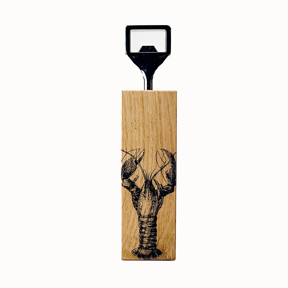 Selbrae House Lobster Oak Bottle Opener