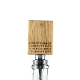 Selbrae House Love & Celebrate Oak Bottle Stopper