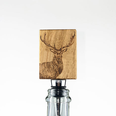 Monarch Stag Oak Bottle Stopper