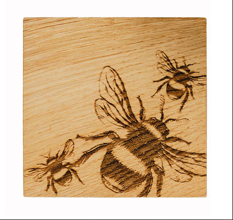 Bee Single Oak Coaster | Selbrae House